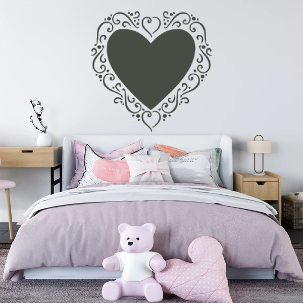 Sticker Coeur Shabby Chic