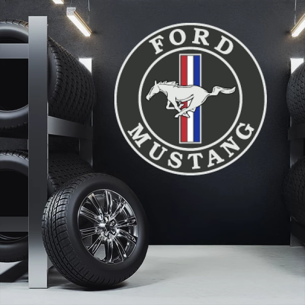 Sticker Ford Mustang Logo Imprimé