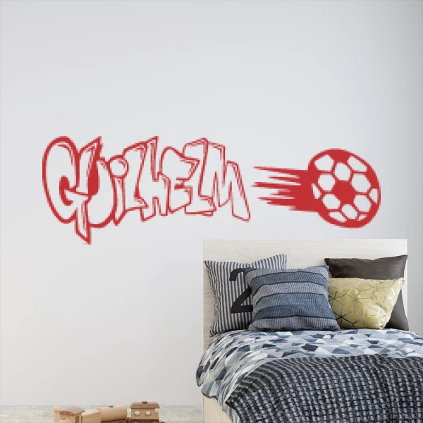 Sticker Guilhelm Graffiti Football