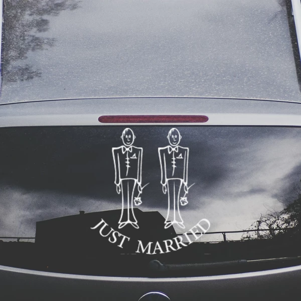 Sticker Just Married - Hommes