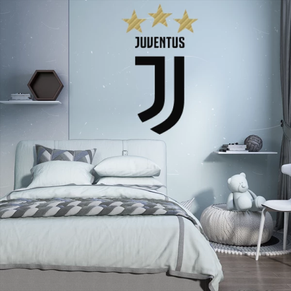 Sticker Juventus Logo 2 couleurs