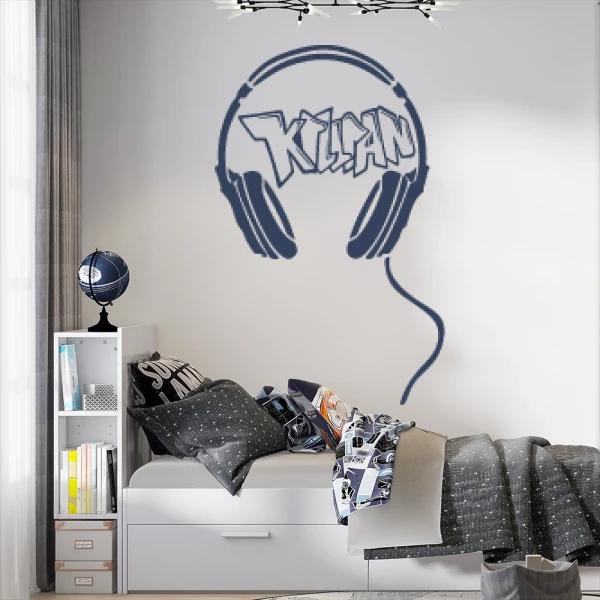 Sticker Killian Graffiti Casque Audio