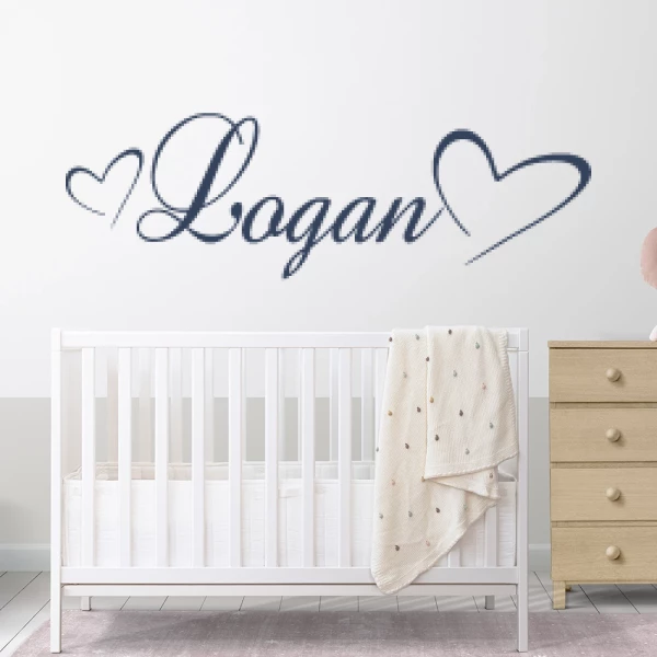 Sticker Logan Baroque Coeurs