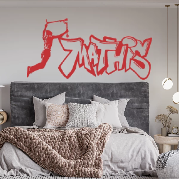 Sticker Mathis Graffiti Trottinette