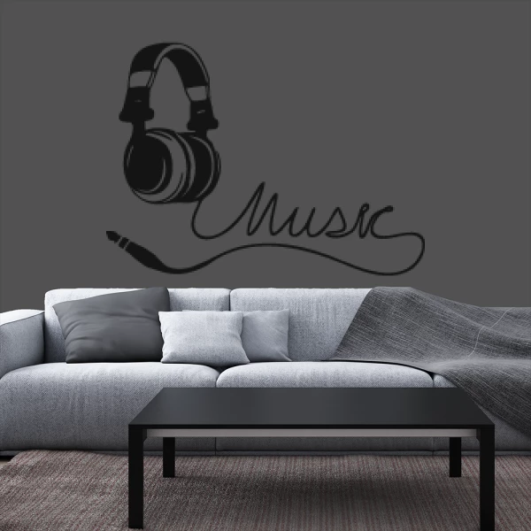 Sticker Music - Casque
