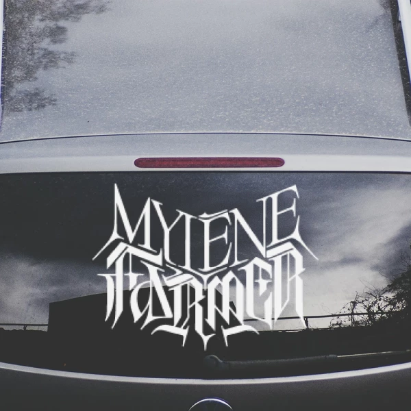Sticker Mylène Farmer Texte