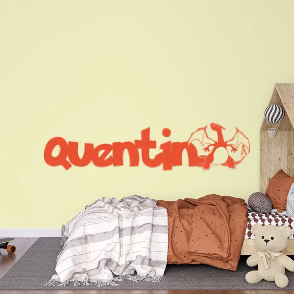 Sticker Quentin Dracaufeu Pokemon