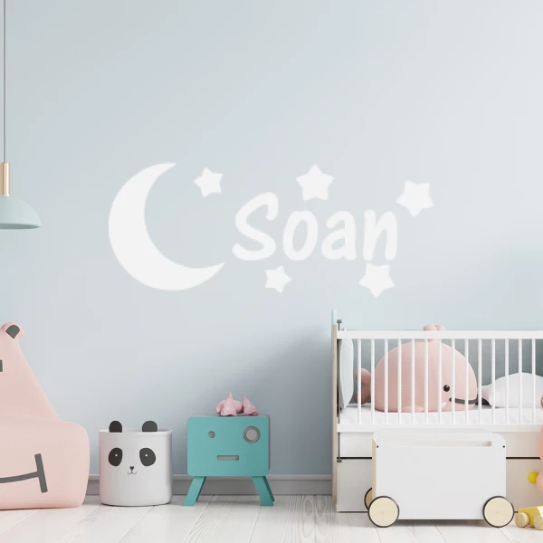 Sticker Soan Lune et Etoiles