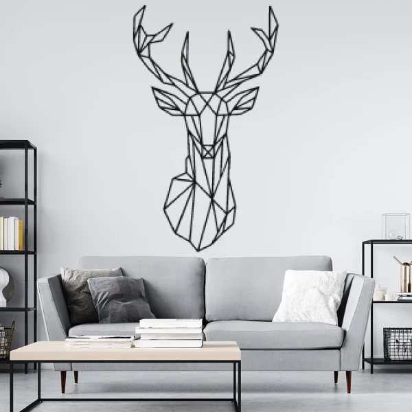 Sticker Tête de Cerf - Origami