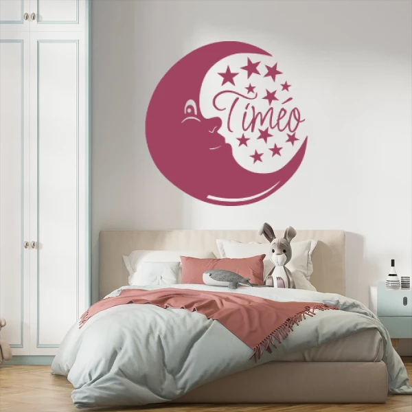 Sticker Timéo Lune étoilée