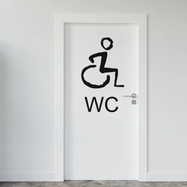Sticker WC Traits - Invalides