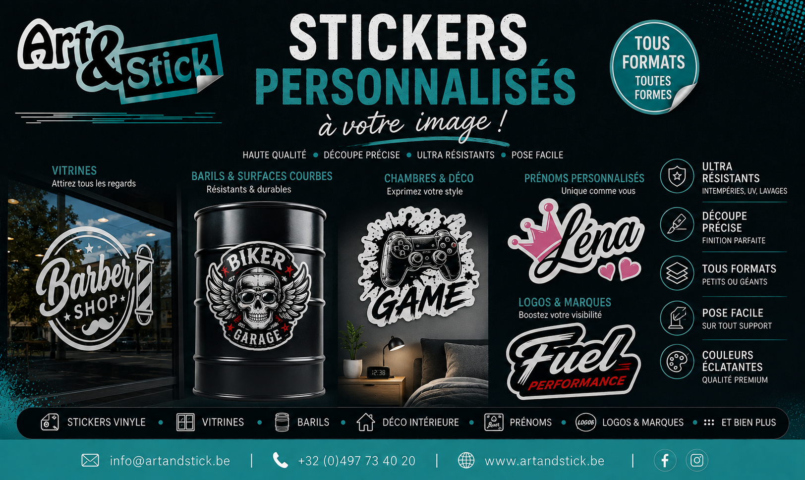 Impression de rollups et x-banners personnalisés sur mesure en Belgique