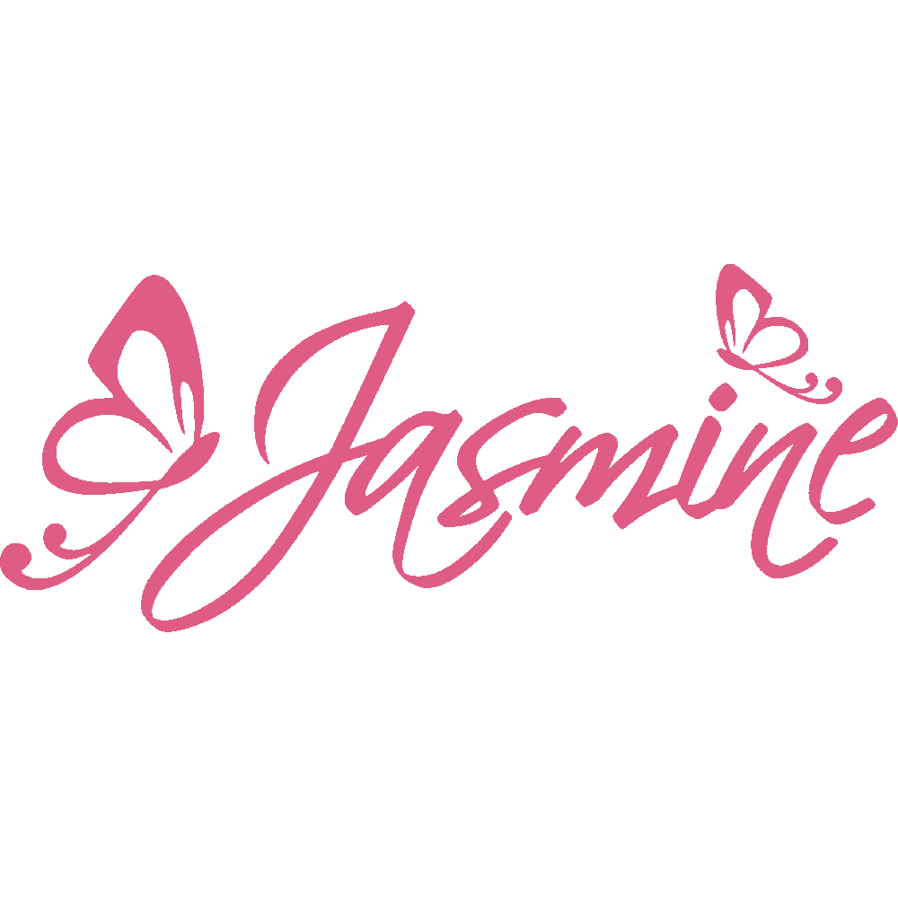 Sticker mural: personnalisation de Jasmine Papillons