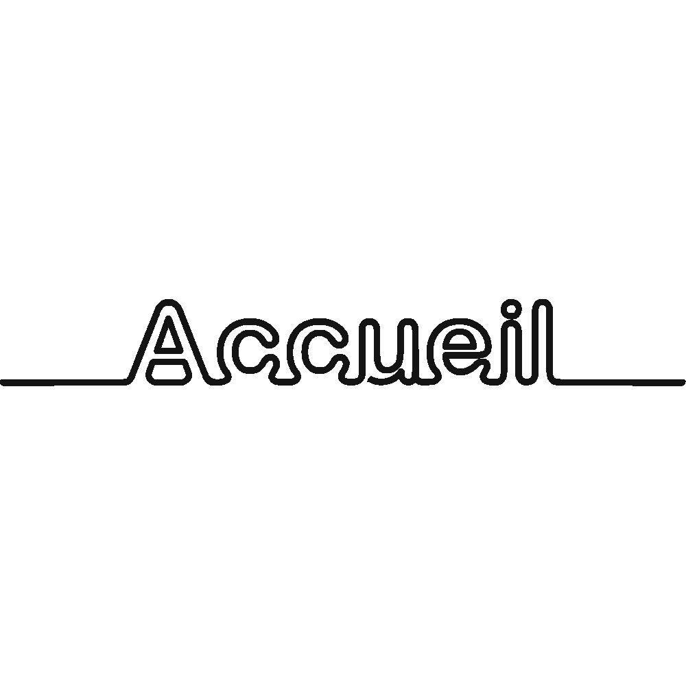 Wall sticker: customization of Accueil - Line