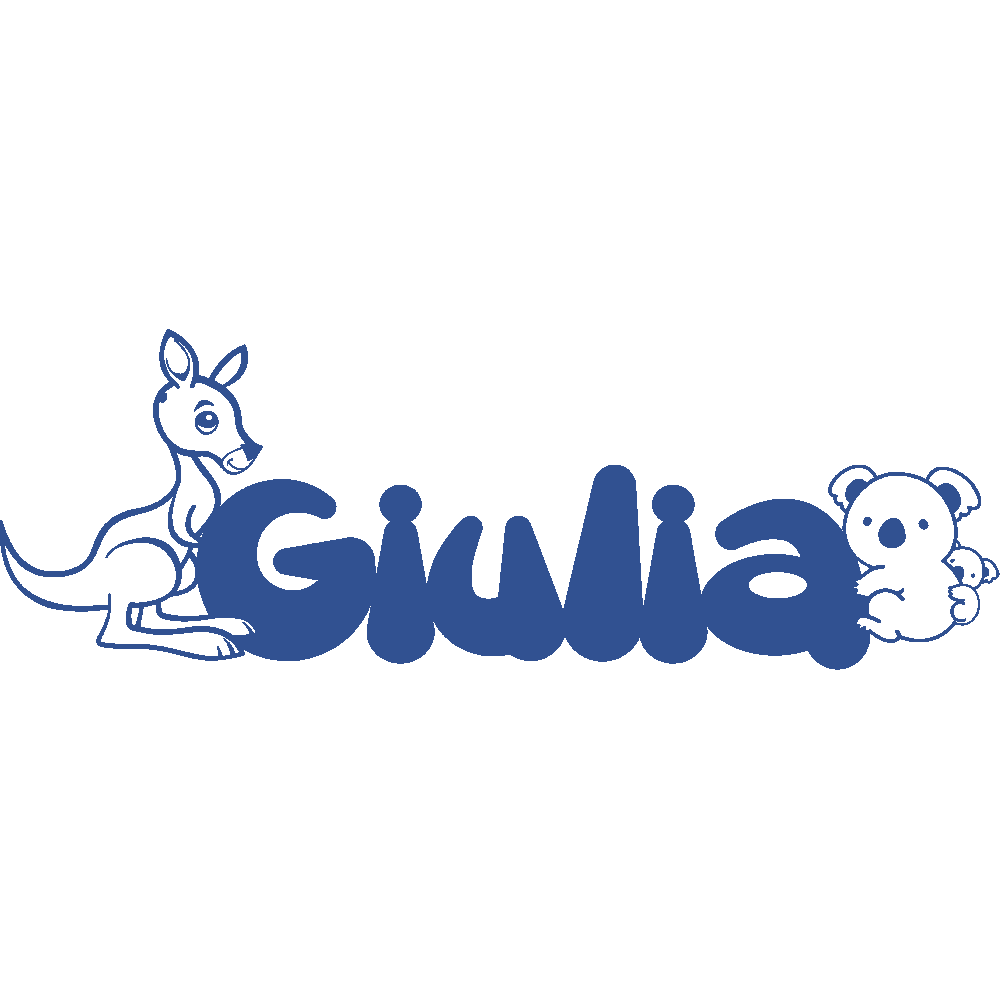 Muur sticker: aanpassing van Giulia Australie