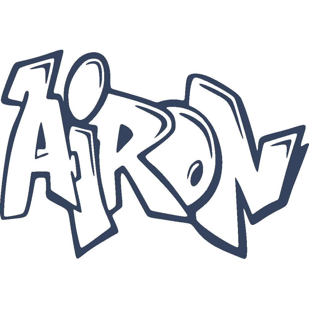 Wall sticker: customization of Airon Graffiti