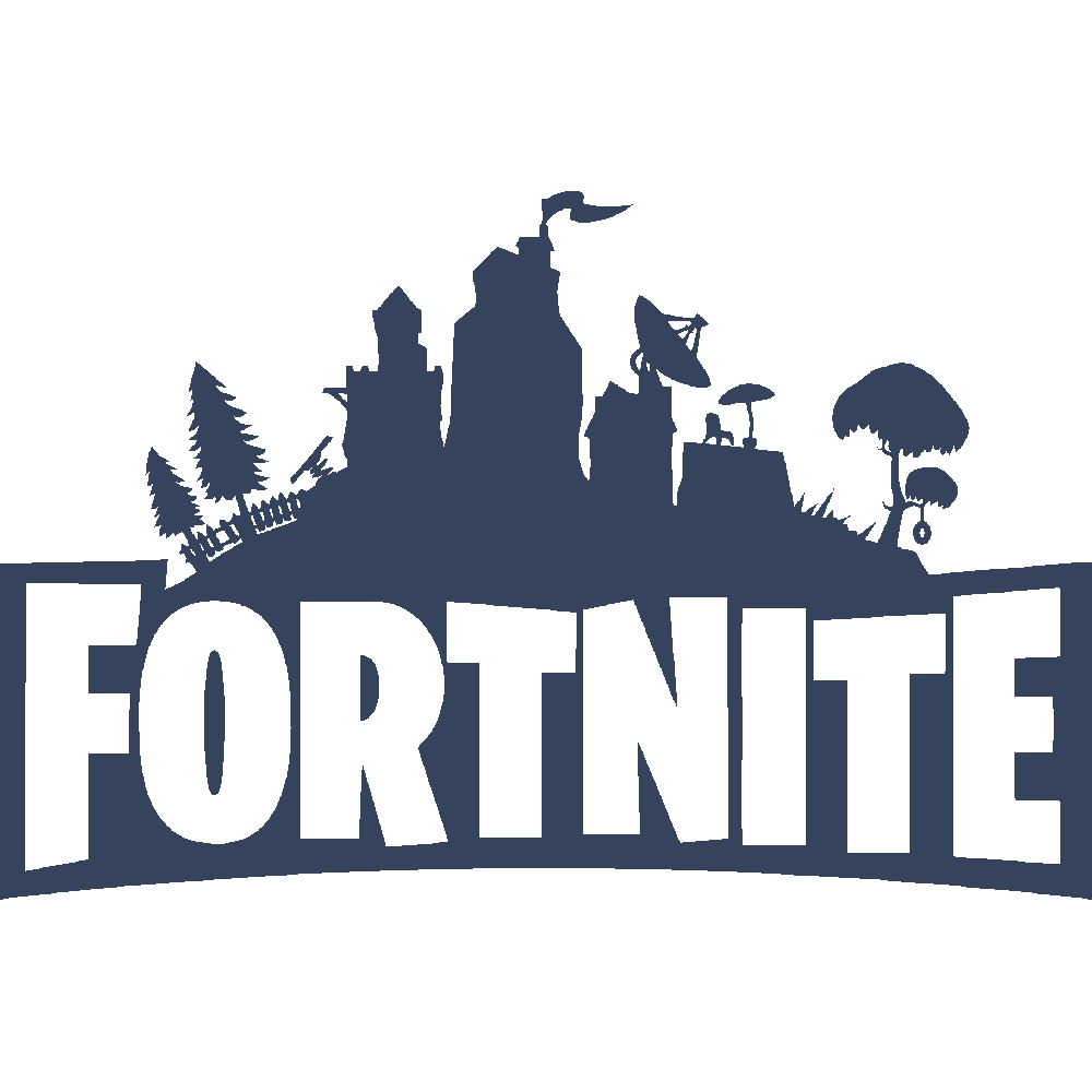 Muur sticker: aanpassing van Fortnite Logo