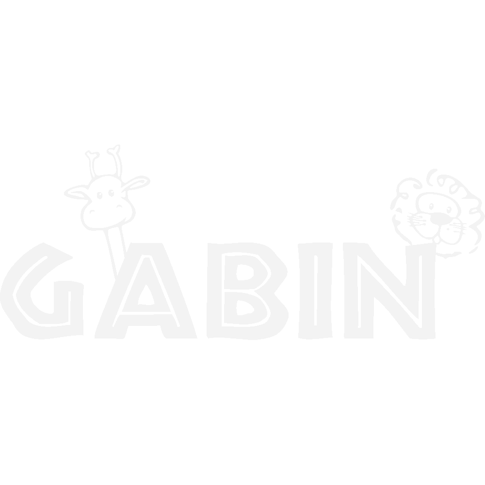 Wall sticker: customization of Gabin Savane