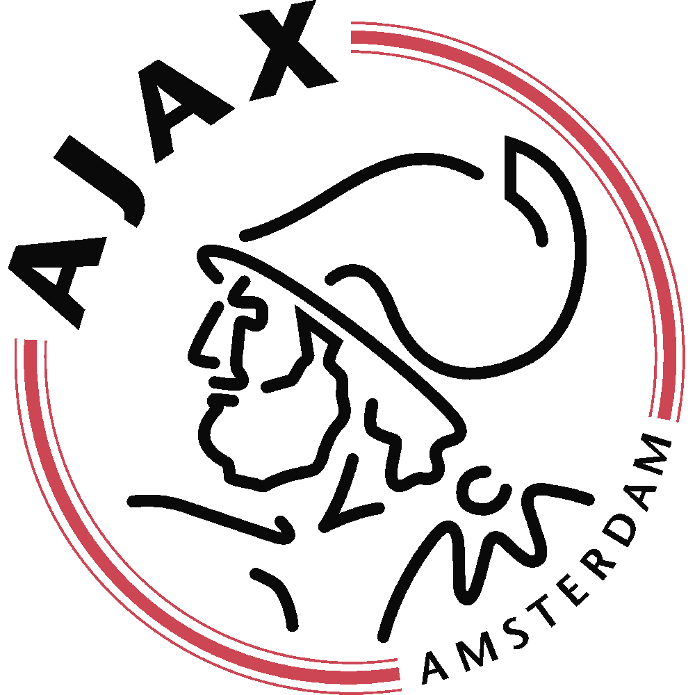 Aanpassing van Ajax Amsterdam Logo bicolor