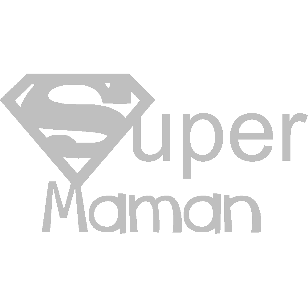 Personnalisation de Tablier  Super Maman 