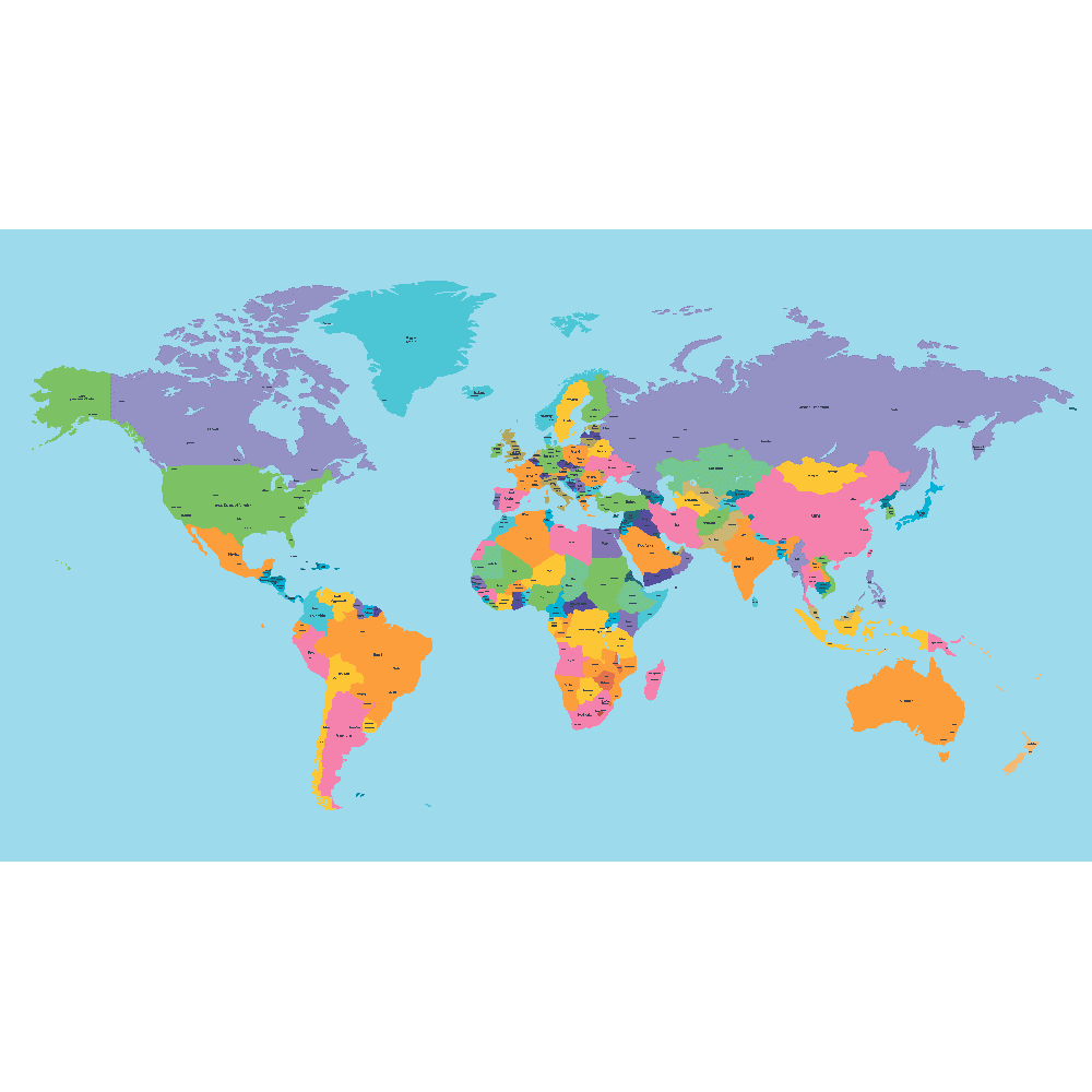 Personnalisation de Carte du monde - Imprime