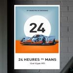Affiche 24 Heures du Mans 1971