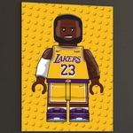 Affiche Lebron James Lego